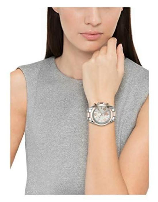 Montre Polo Quartz Décontractée avec Modèle en Alliage Métallique USC40118 U.S. Association. Mouvement pour les femmes, Bicolore,