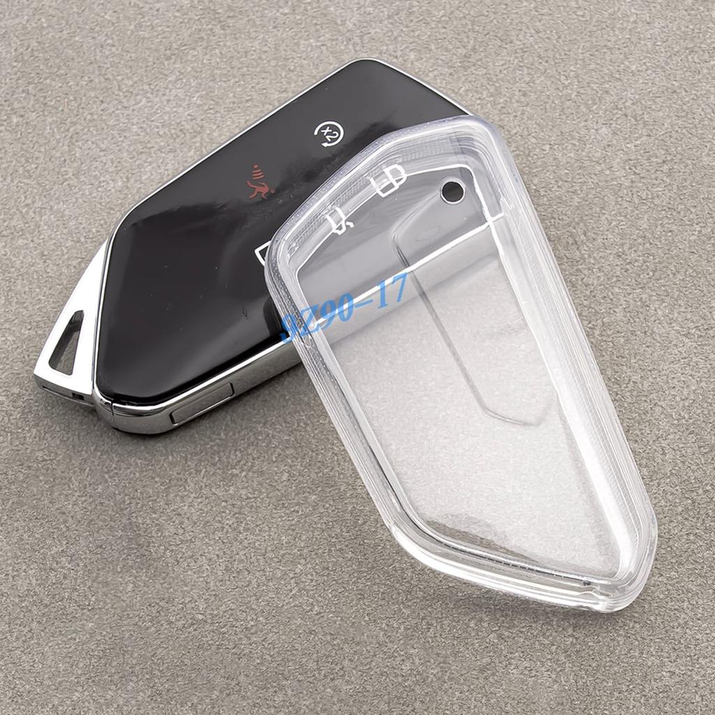 Transparent Car Key Fob Case Cover Holder For Vw Golf Mk8 Id.3 Id.4 Seat Leon Tarraco Ateca Skoda Octavia Mk4 Cupra Formentor