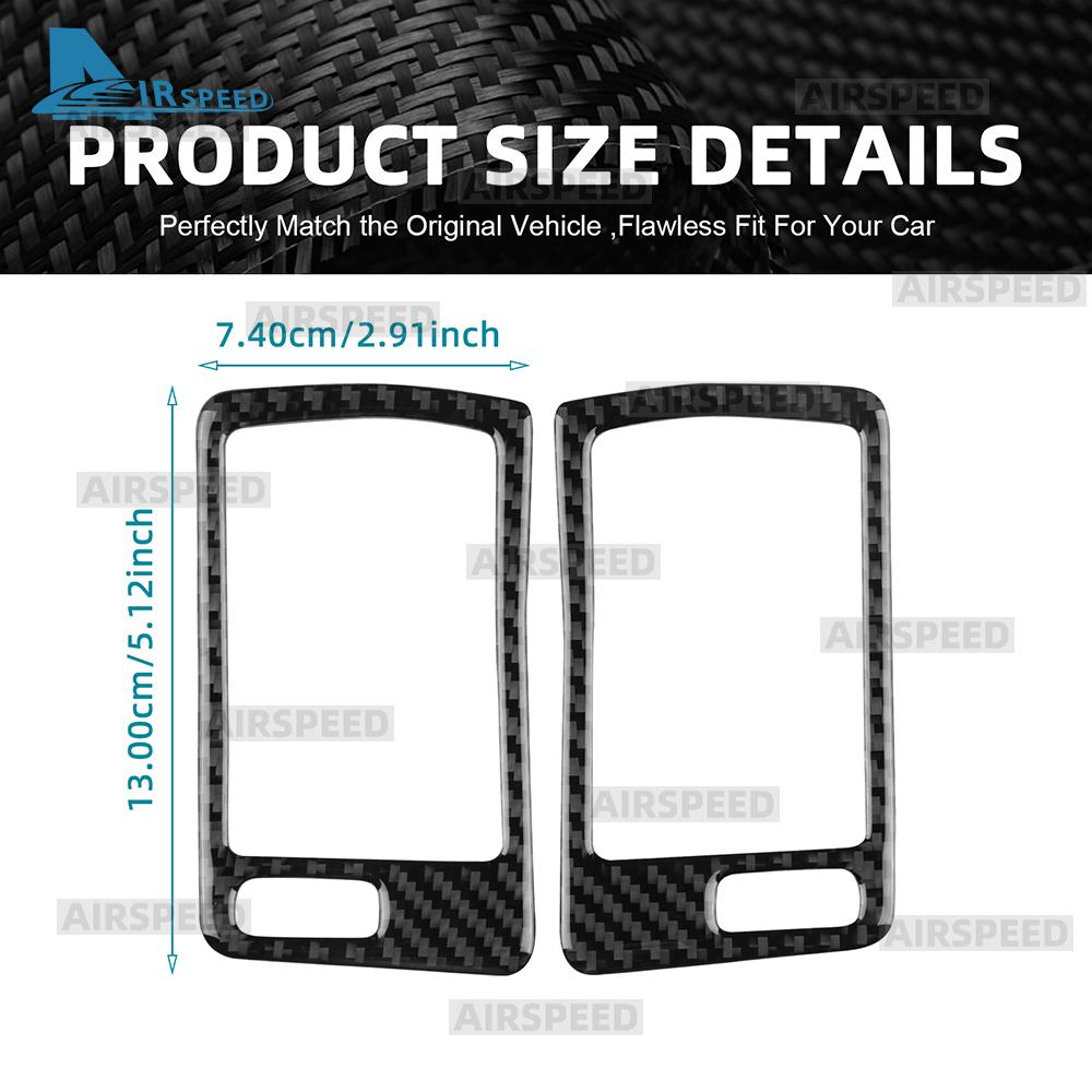 Carbon Fiber B-Pillar Air Outlet Vent Frame Sticker for Volvo XC60 2018-2021 XC90 2015-2021