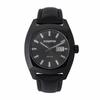Copha XL Classic Men's Square Watch Date Water-Resistant Analog Quartz Leather Band All Black Dial Genuine Import