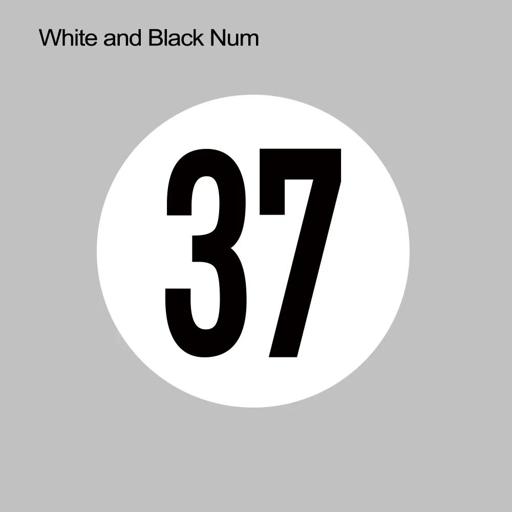 Car Number izable Sticker Decoration Vinyl Door Side Decal for MINI Cooper One Countryman F55 F56 F60 R55 R56 R60 Clubman White Black NO 37