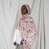 Floral Hijab Scarf Watercolor Headscarf Elegant Ethnic Style Scarf  Female