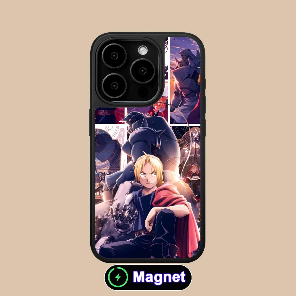 

Fullmetal Edward Elric Phone Case for iPhone 17 16 15 14 13 12 11 Air Pro Max Plus Matte Surface Magsafe Cover iPhone 11
