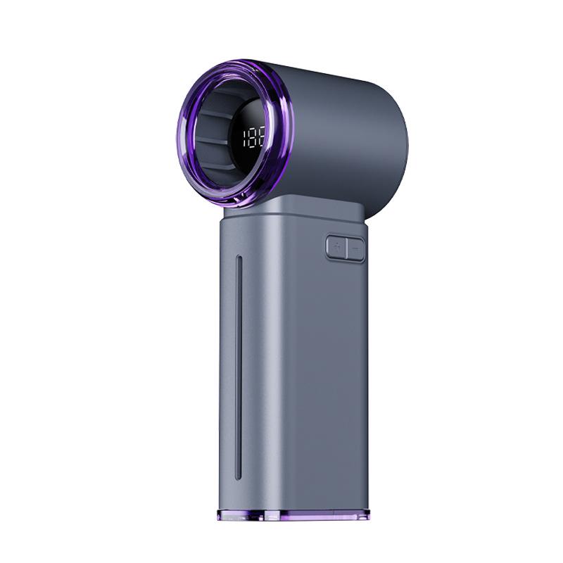High-Speed Handheld Cooling Fan with USB Charging and Digital Display