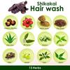 Lavado de Cabello Shikakai 500 ml x 2 – Limpiador Capilar Ayurvédico con Shikakai, Amla, Reetha y Bhringraj para Control de la Caída del Cabello, Limpieza Profunda y Cuero Cabelludo Sano
