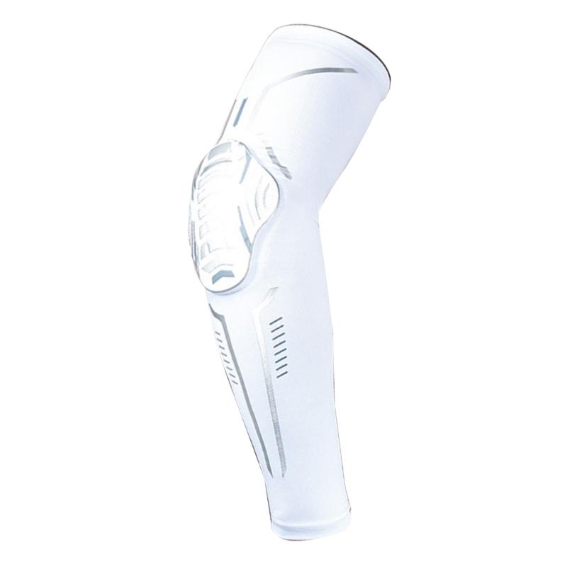 Спортивный Наколенник для Защиты Локтя Баскетбольный Стрельба Антистолкновение Рукав-Грелка XXL белый