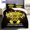 Dortmund Pattern Bedding Home Decoration Birthday Gift (1 * duvet cover + 2 * pillowcase, without core)