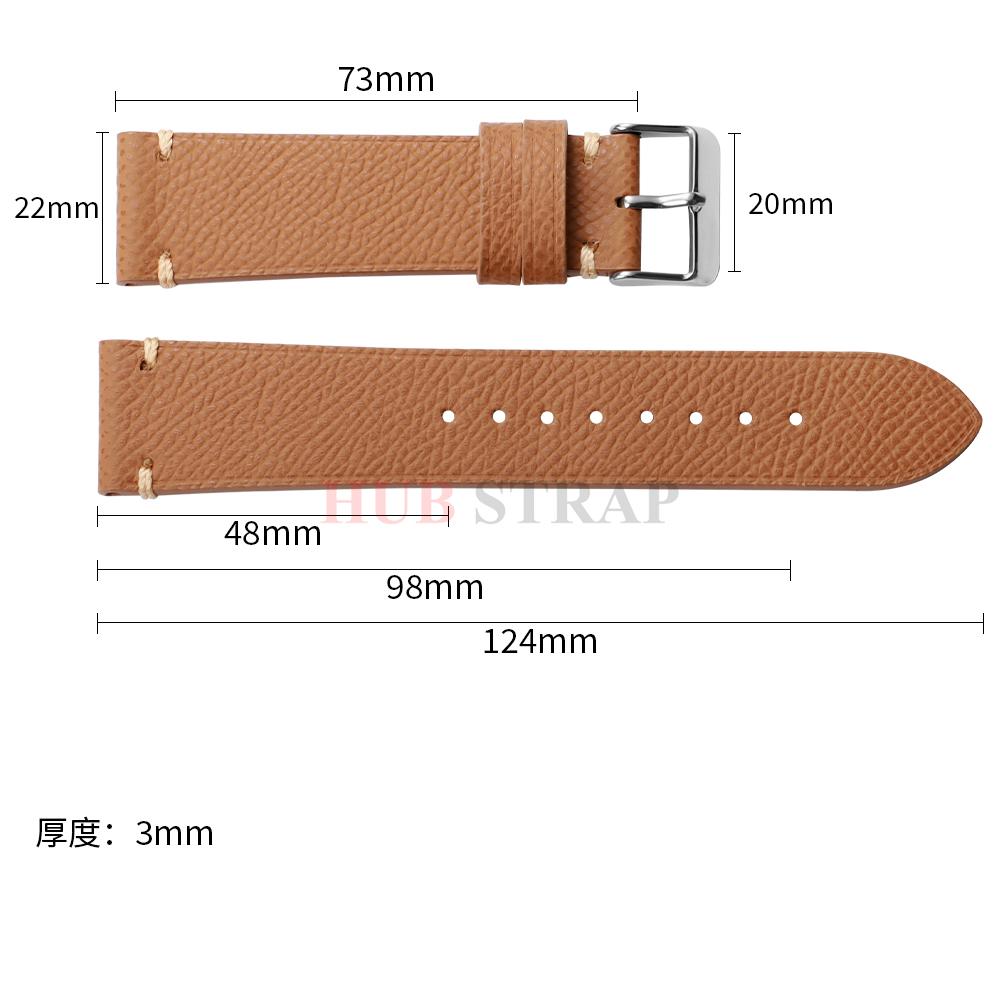 18mm 19mm 20mm 22mm Universal Genuine Cowhide Watch Band Metal Buckle Vintage Straps for Men Women Bracelet Belt Accessories