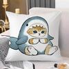 Hand Drawn Cute Cat Pillow Case Pattern Printed Pillowcase For Living Room Sofa Cushion Cover  Bedroom Decor