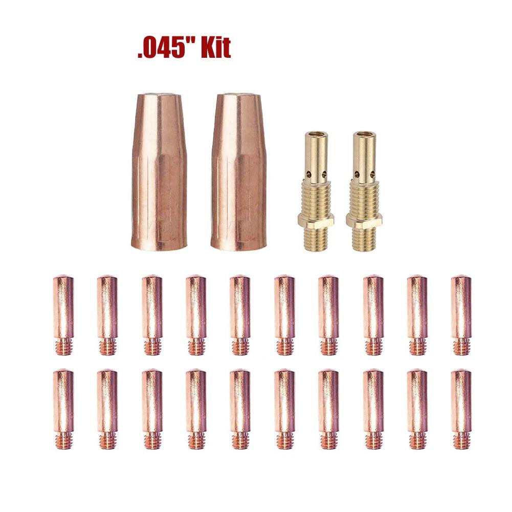 Diffuser Liner Tips Nozzle With Liner Consumable Gasless Nozzle MIG Torch Mig Welder Nozzles Diffuser Practical