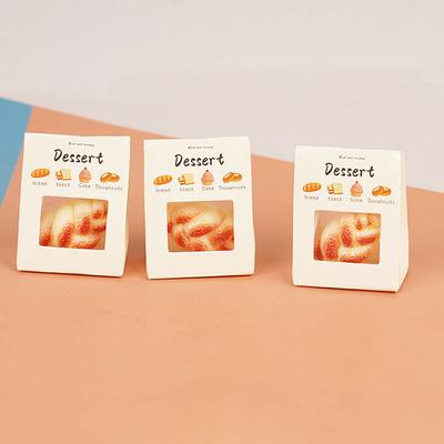 1 Sada Mini tanieriková spona Hračka Miniatúra domčeka pre bábiky Chlieb Simulácia Potravinový model Dekorácia domčeka pre bábiky Dekorácia živej scény