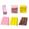 Cheese Stress Reliever Fake Squeeze Toy, Anxiety Relief Cube Sensory Shaped Toy Slow Rising Pinch Home Office Relaxation Tool Shape