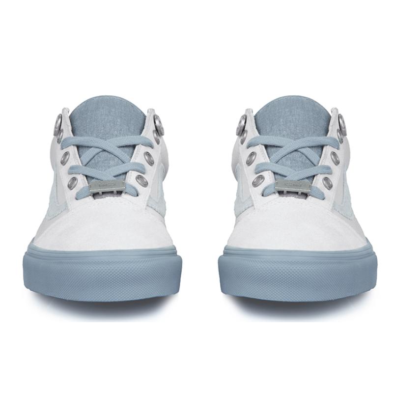 C2H4 x Vans Old Skool Low-Top Skateboard Shoes Unisex Gray White Vans VN0A7Q2J628(S-BOX)