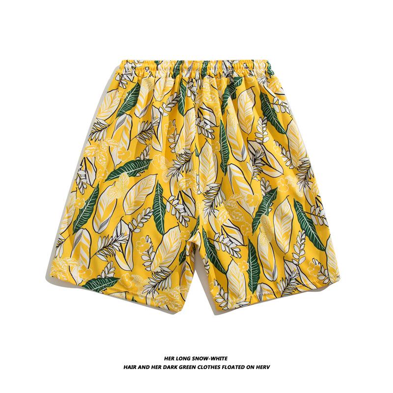 Couples' Quick-Dry Beach Shorts: Loose, Large Size, 5-Point Trunks for Seaside Vacations & Hot Springs