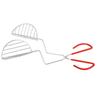 Taco Shell Tong Stainless Steel V Shaped Crisp Deep Fryer Kitchen Tool Long Handle Taco Shell Fryer