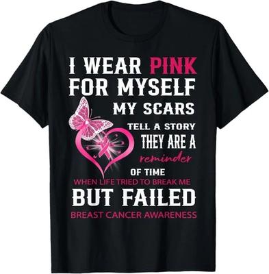 Ich trage Rosa für mich Meine Narben Aber Gescheiterte Brustkrebs T-Shirt
