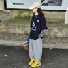 Mädchen Langarm Zweiteiler Cartoon-Print T-Shirt Set für Frühling & Herbst (2025)