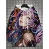 Autumn and Winter Men's Sports Hoodies Unisex 3D Printing HD Anime Girl Printing Hoodies Harajuku Fashion Pullovers