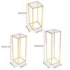 New Shiny Metal Iron Rectangle Square Frame Backdrop Gold Wedding Arch Gold-Plated Geometric Flower Stand Home Decoration Gold