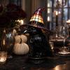 Decorative Bedside Lamp Stained Glass Witch Hat Lamp, Halloween Black Cat Ghost Raven Night Atmosphere Light for Movies Light, Gothic Retro