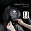 Lær Bil Hodestøtte Trekk Foran Baksete Pute Beskyttende Sett For Sylphy N7 Teana Qashqai Note J10 J11 Navara Juke GTR