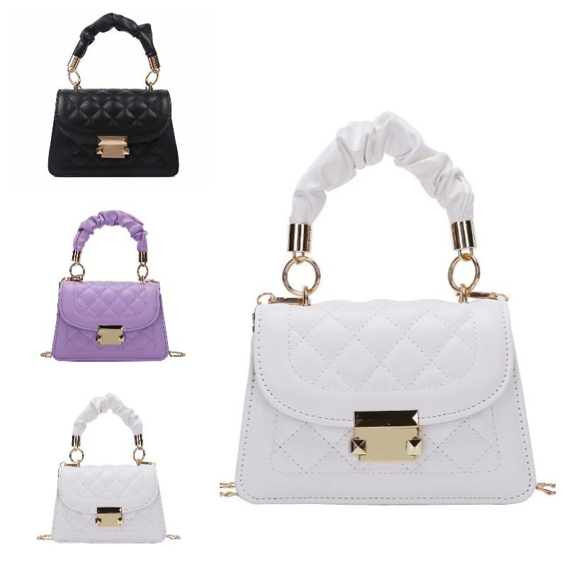 Stylish Streetwear Pu Shoulder Bag Trendy Diamond Pattern Design