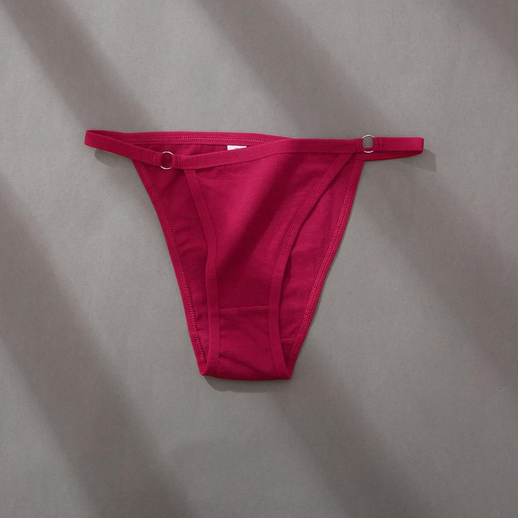 Damen-Slips dünner Bund niedrige Taille Baumwoll-Slips Ring sexy Damen-Bikini-Slips L