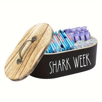 1PC Wooden Storage Box with Lid Bathroom for Storing Cosmetics Toiletries Family Kitchen Bathroom Storage Necessarys