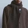 Knit Muffler - Brown