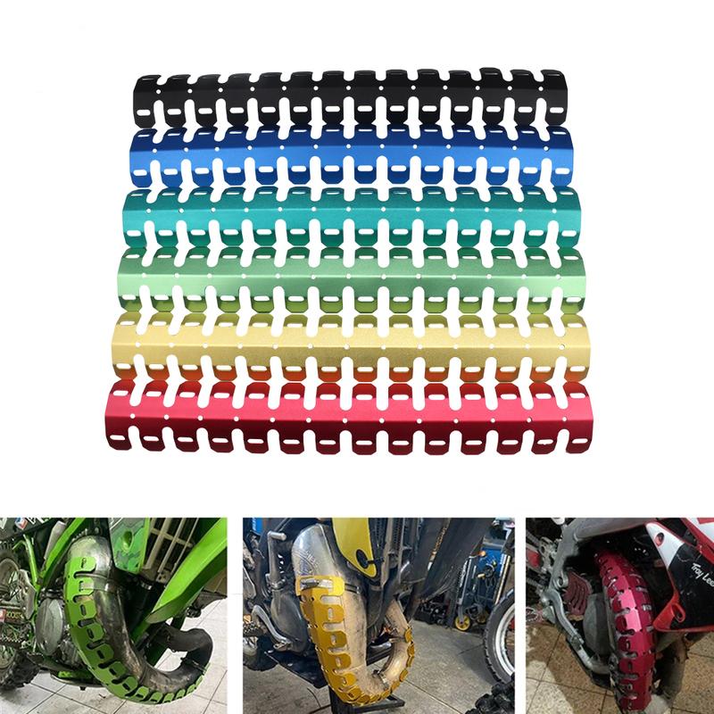 Motorrad Auspuff Schalldämpfer Rohr Schutz Beinschutz Hitzeschild Abdeckung Widerstandsfähig Für Gas EC 2T 4T FSR KLX Motocross Dirt Bike