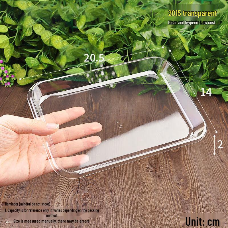 Hundun 14x14cm Disposable Plastic Fruit Trays