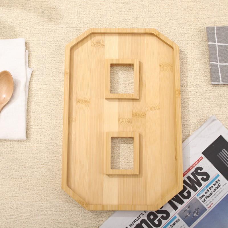 Holz Digitales Tablett Heimparty Geburtstagsfeier Dekoration Dessertteller Obst Gemüse Käseplatte Küche Gekochtes Essen Teller