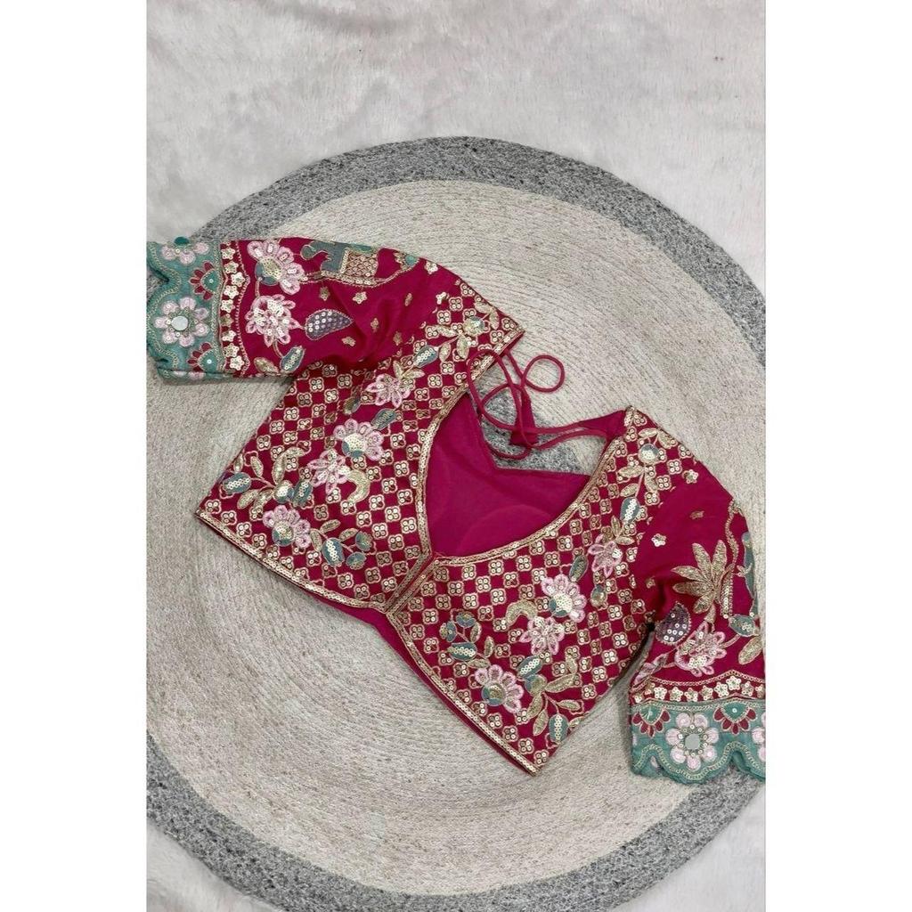New Launch – Premium Cherry Red Rangoli Silk Saree