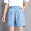 New Korean Version of Tennis Denim Cropped Pants Summer Loose High-waist Casual Harren Women's Shorts