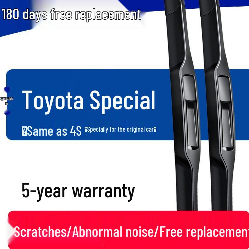 Compatible Wipers for Toyota Corolla, Camry, Levin, Reiz, RAV4, Crown, Highlander Levin Dual Engine E+ 2019-2020 Pair