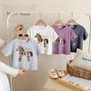 Boy Or Girl Casual Cartoon Pony Short-sleeved T-shirt For Summer, Cute Children's Top