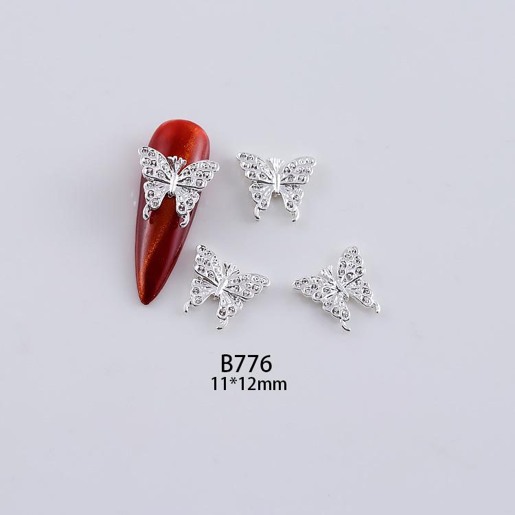 3D Alloy Hollow Butterfly Nail Art Jewelry