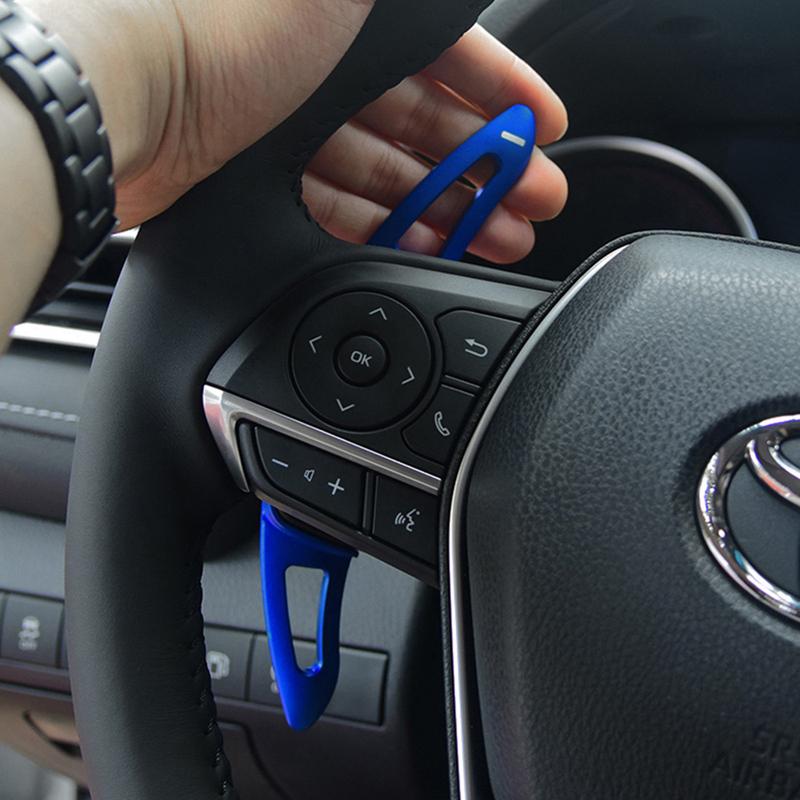 Shifter Paddle For Toyota Fortuner Camry SE Corolla GR XR XSE Sedan Crown RS RAV4 Car Steering Wheel Gear Extension DSG Stickers
