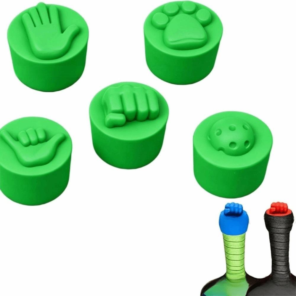 Fun Gesture Design Pickleball Paddle End Caps Reusable Paddle Tap Caps Paddle End Plugs