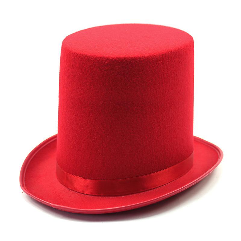 High hat retro British gentleman jazz hat magician hat show sequined hat rain high hat non-woven