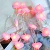 Fairy Light Romantic Warm Atmosphere Home Decoration Fabric Love Heart