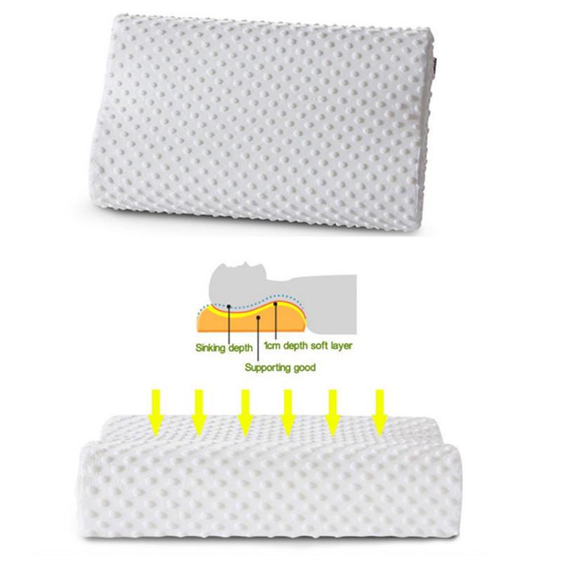 Cheap Neck Pillow Fiber Slow Rebound Memory Foam Pillow Cervical Health