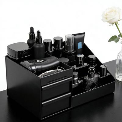 Makeup Organizer Cosmetic Display Box with Drawers And Multiple Compartments for Skincare