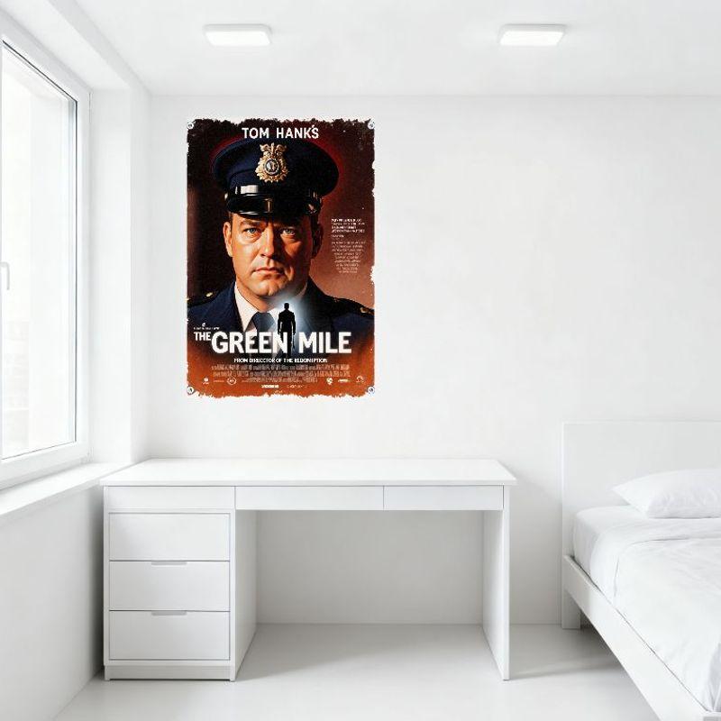 The Green Mile Filmaffisch Metallplåtskylt Vintage Tematisk Väggdekor för Hem Bar Man Cave Café Dekoration
