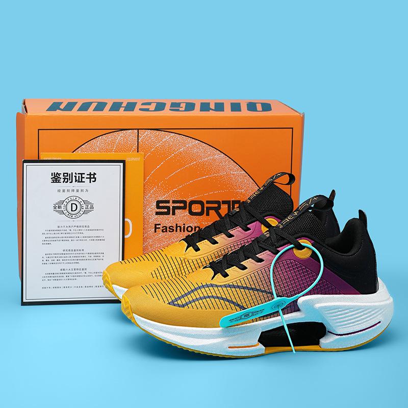 

Jueying 3 generation + technology carbon board running shoes men s and women s ultra-light shock-absorbing sports shoes breathable popcorn racing sh 45