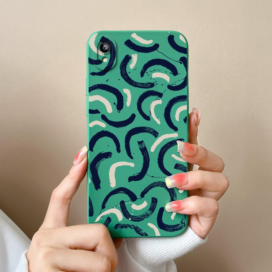 For Vivo Y93 Y93S Y91C Y91i Y90 Y1S Case Fashion Design Camera Protection Shockproof Back Cover Soft Liquid Silicone Phone Cases