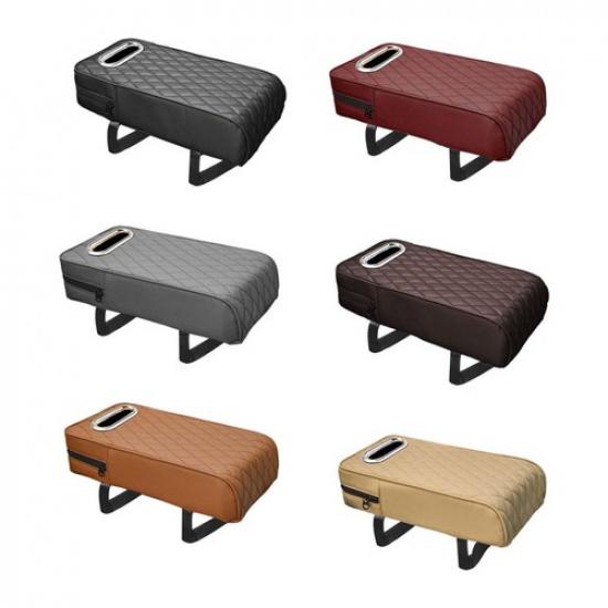 Arm Rest Pad Car Center Console Cover Universal PU Leather Car Armrest Box Cover