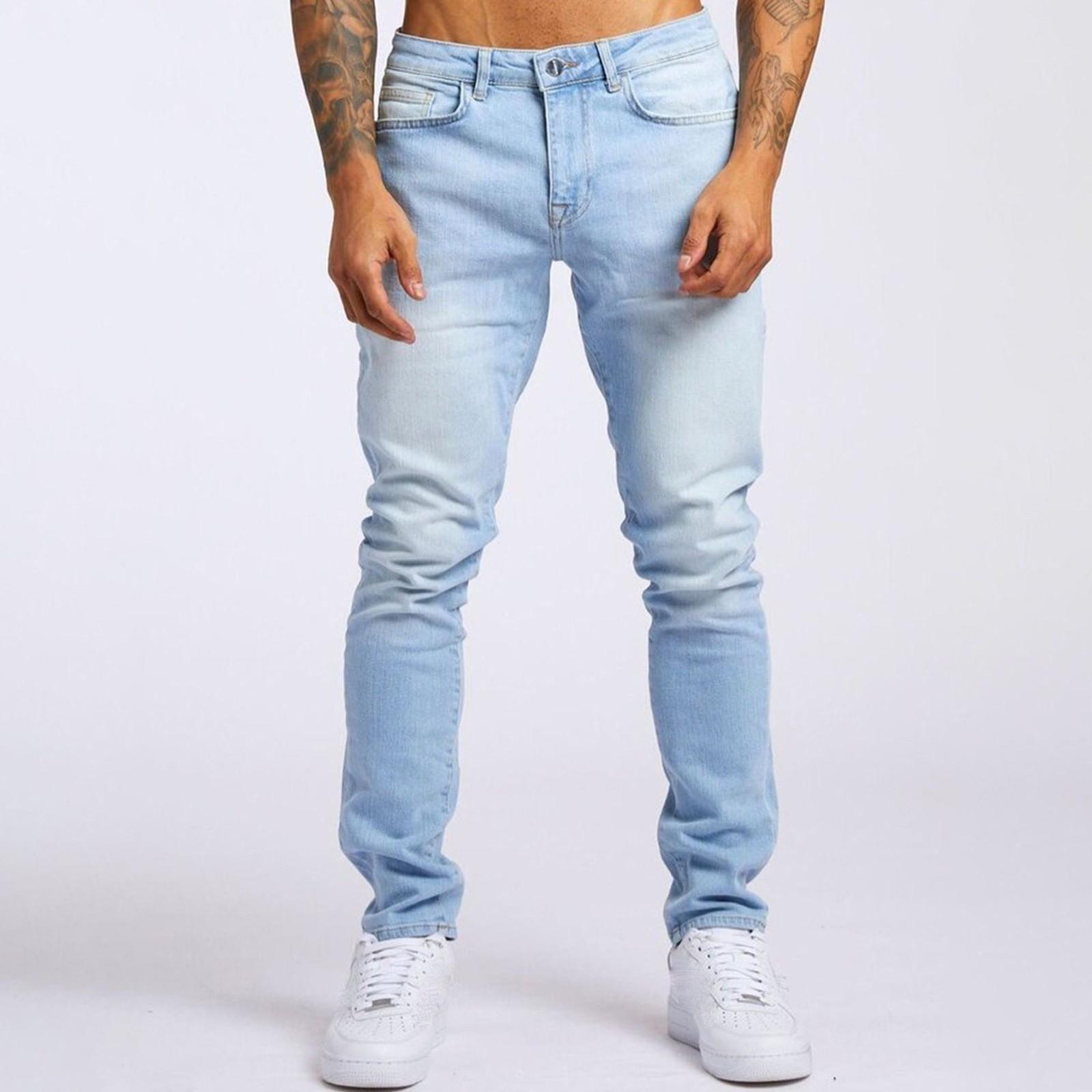 

Men s Jeans Casual Trend Slim Fit With Pocket Pants 33