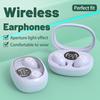 Mini Invisible Headphones Wireless Bluetooth 5.3 Headphones Bass Sleeping Headphones with Microphone Noise Cancellation HD