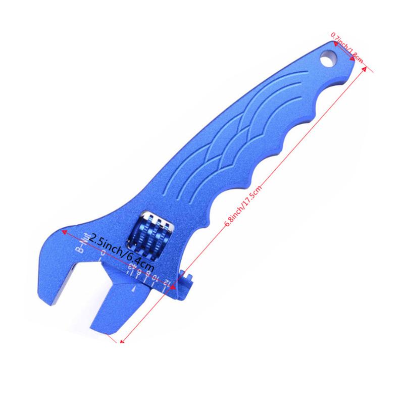 Adjustable AN 3 4 6 8 10 12 Aluminum WRENCH HOSE Fitting Tool Aluminum Spanner Universal AN3-AN12 Hose Fitting Blue Red Black
